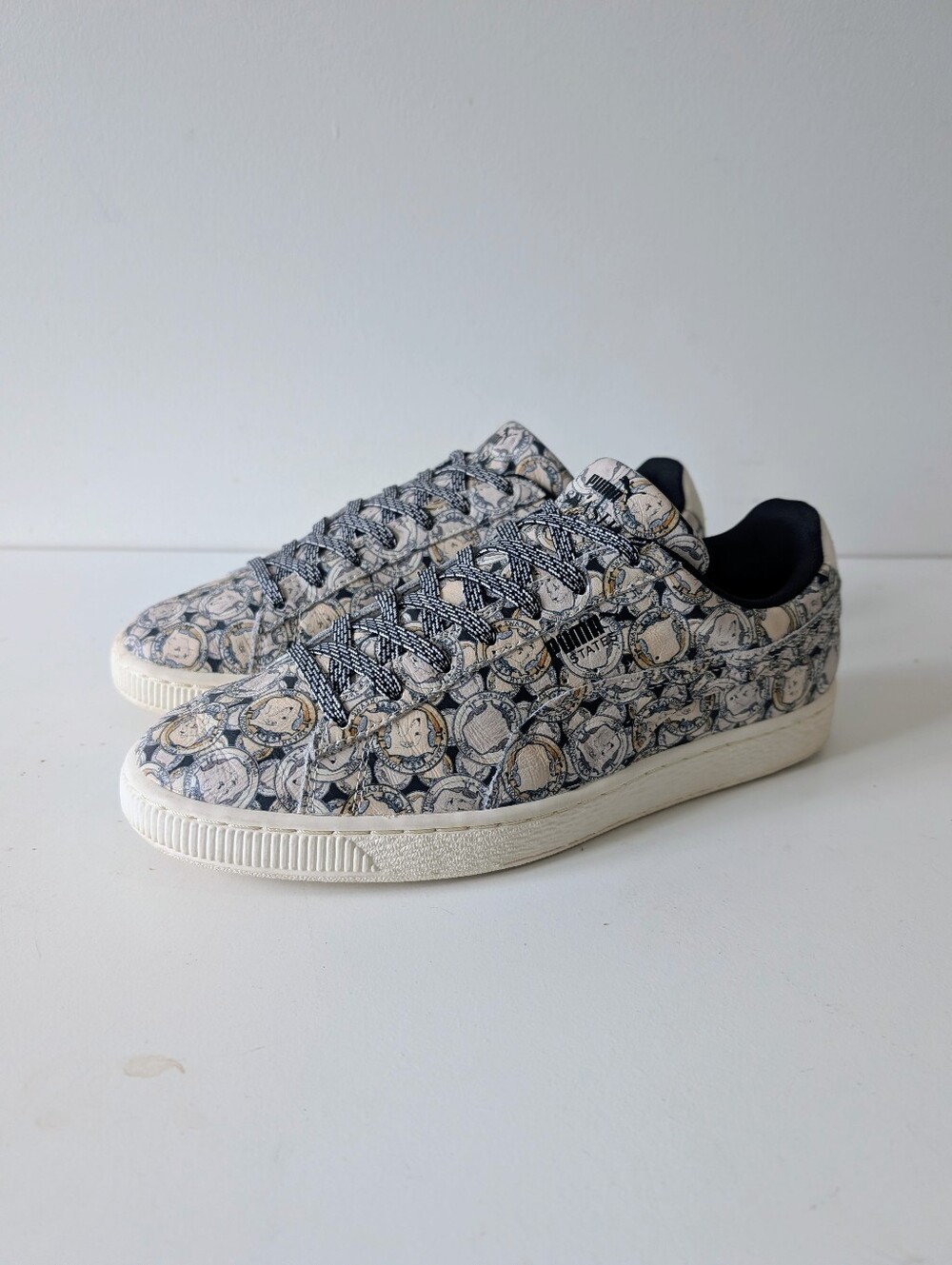 Puma States X Swash London Custom Patterned Shoes Clyde Sneakers Size 8.5